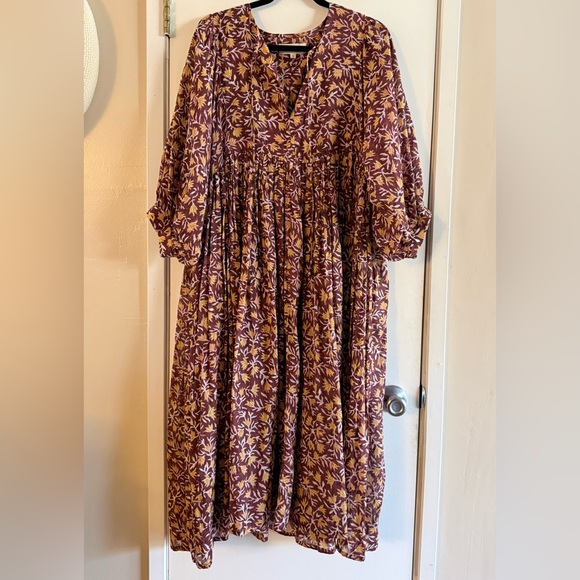 Daughters Of India Kyra Midi Dress in Sumac - Picture 2 of 6